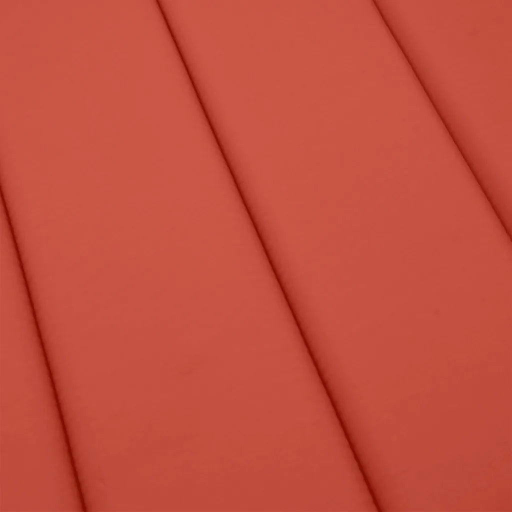 Cuscino per Lettino Prendisole Rosso Mélange 200x50x4cm Tessuto 4002504