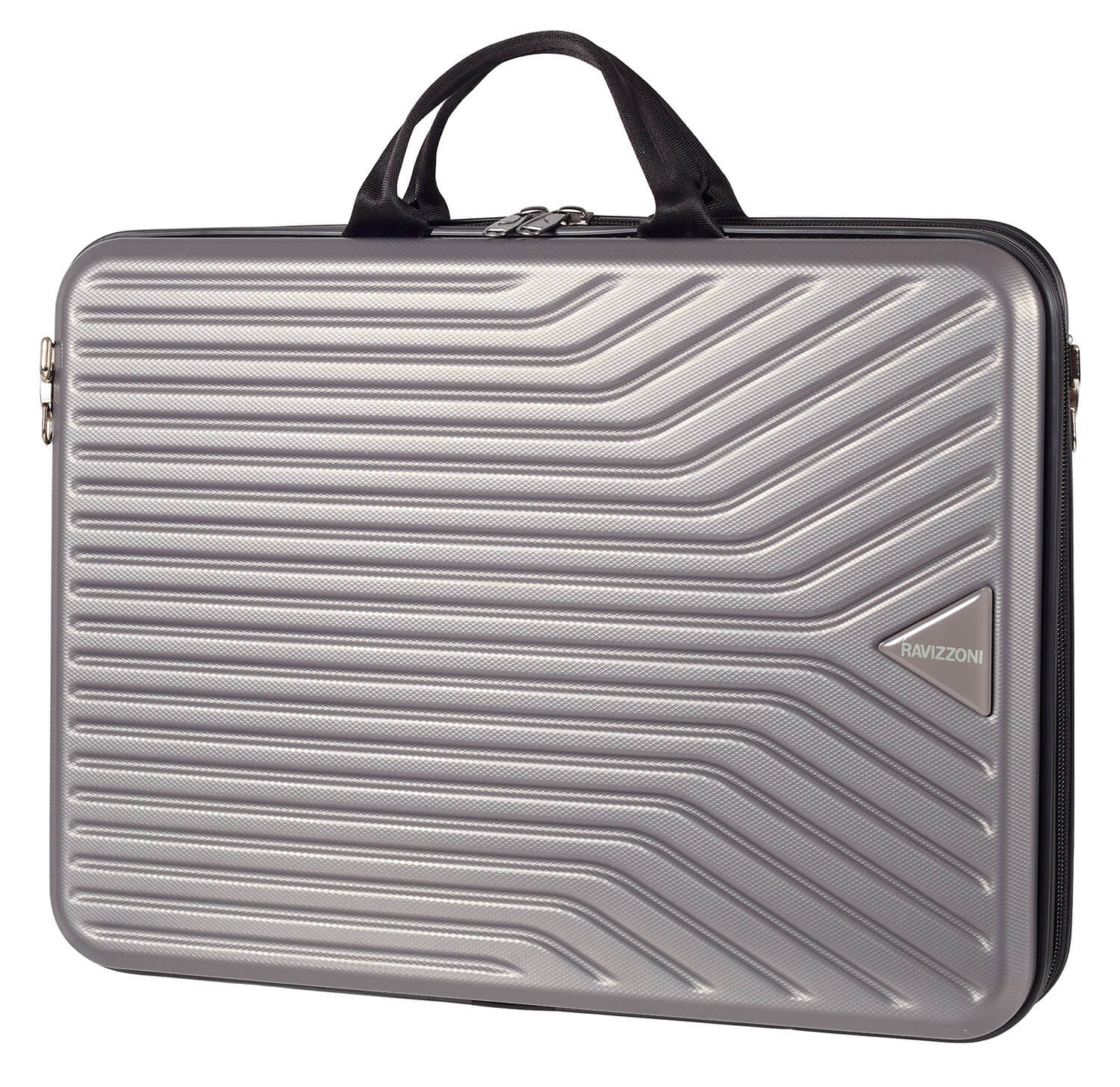 Borsa Porta PC 17” Rigida in ABS con Tracolla Ravizzoni Grigio