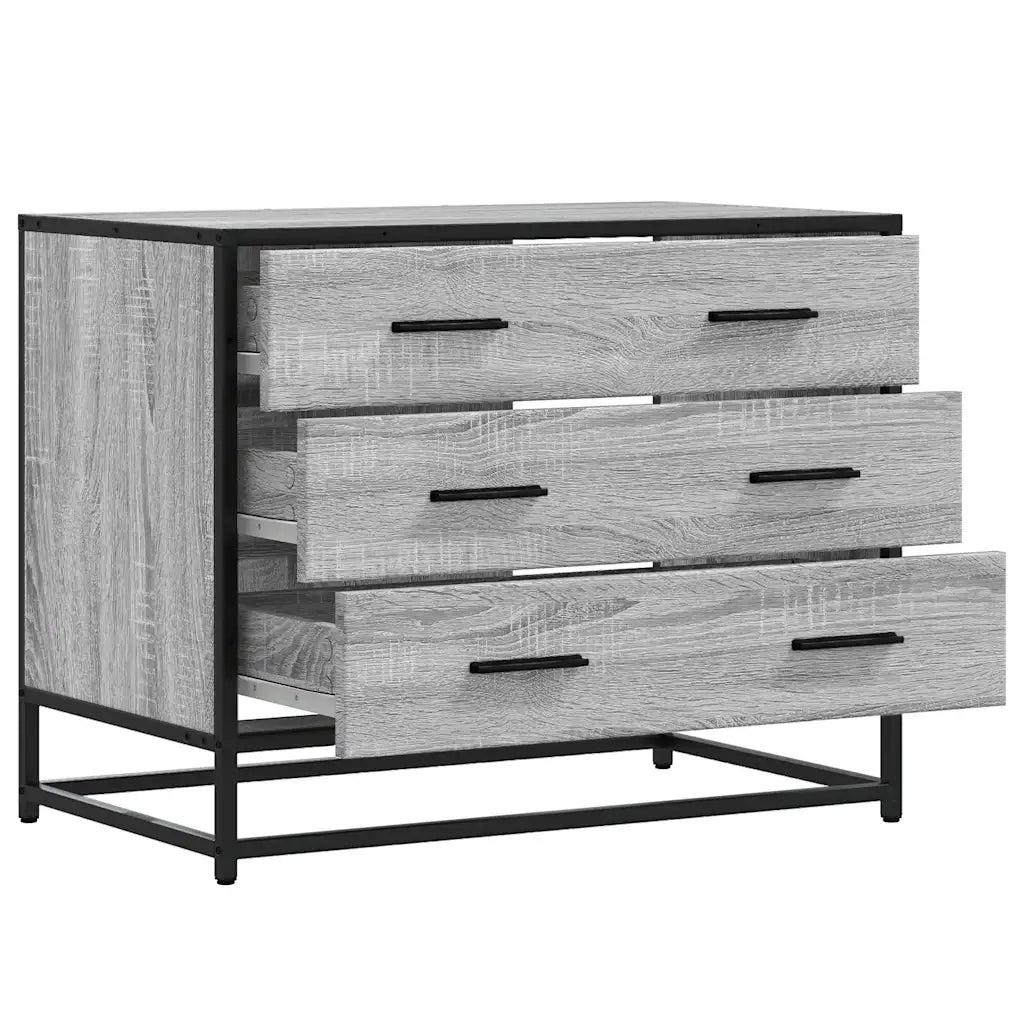 Cassettiera Grigio Sonoma 70x41x56 cm in Legno Multistrato 849077
