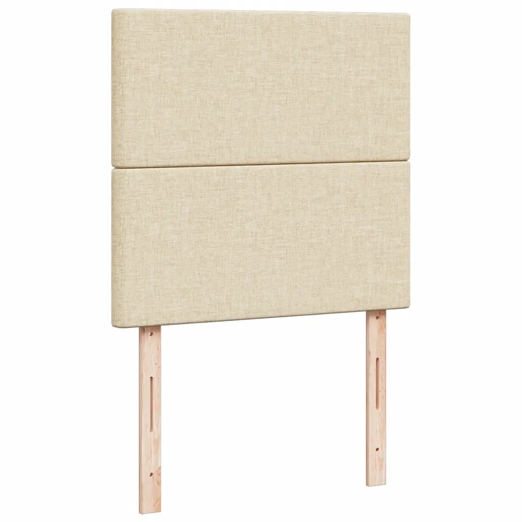 Giroletto a Molle con Materasso Crema 100x200 cm in Tessuto 3292697