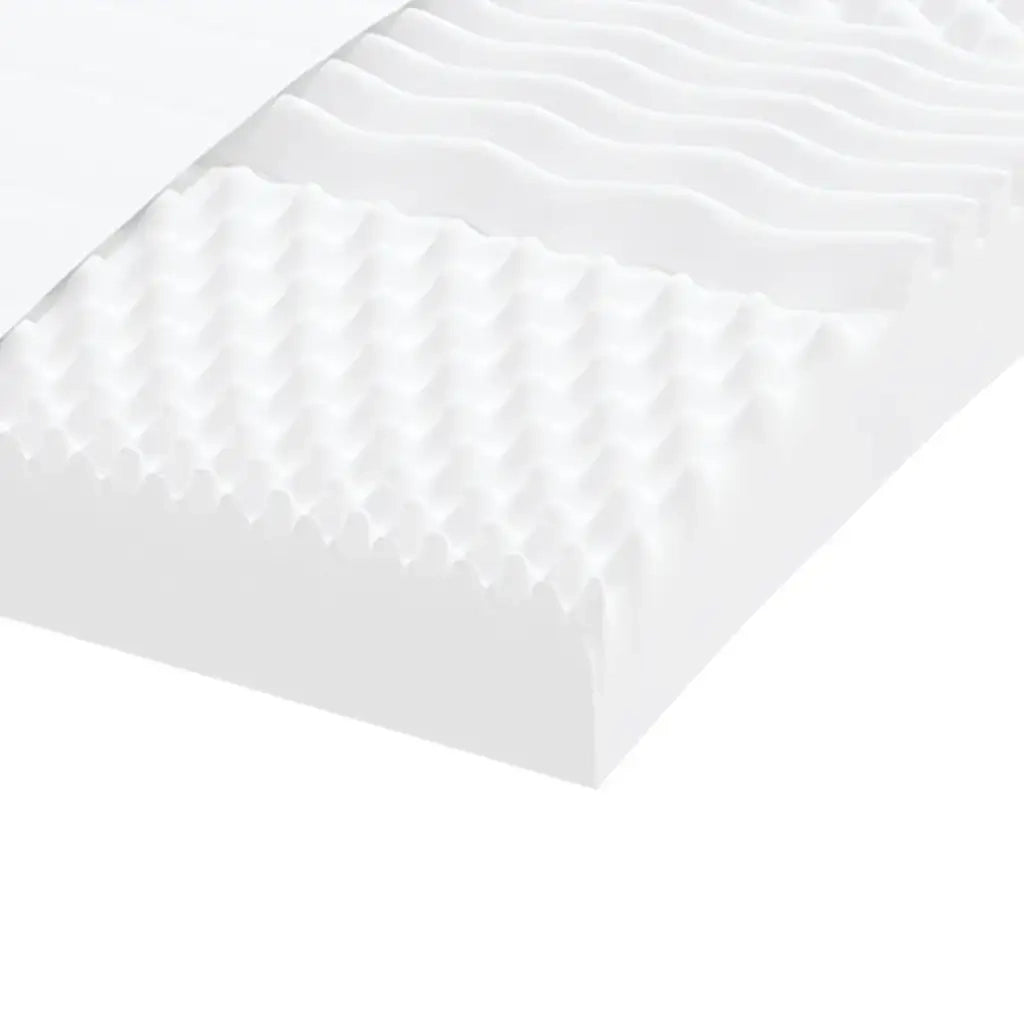 Materasso in Schiuma Bianco 180x220 cm 7 Zone Durezza 20 ILD 4016660