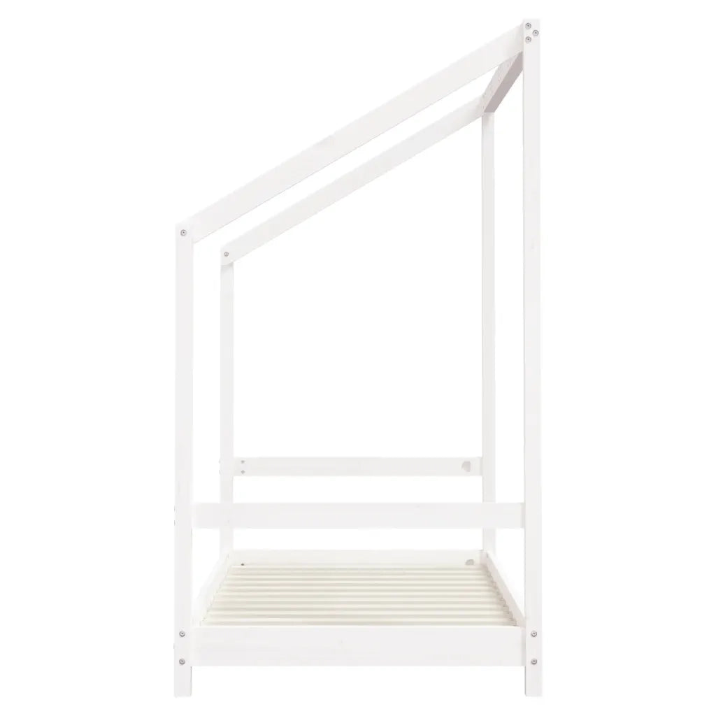 Giroletto per Bambini | Letto Infantile | Lettino Bianco 2x(80x160)cm Legno Massello Pino