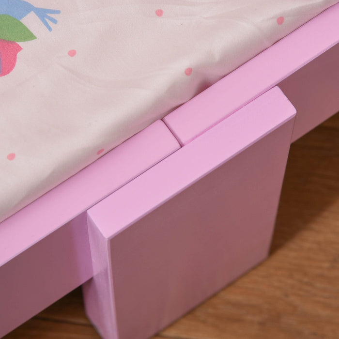 Struttura Letto Singolo per Bambini 143x73x60 cm in Legno di Pioppo Rosa