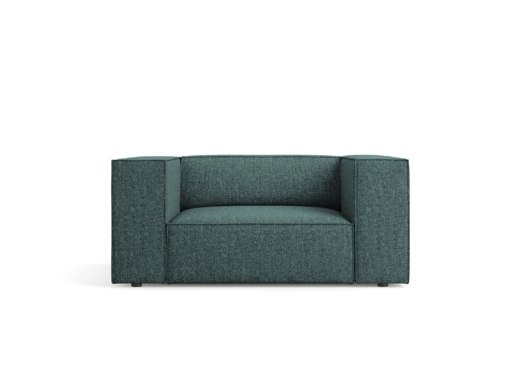 Cosmopolitan Design - Poltrona "Arendal" in ciniglia petrolio 