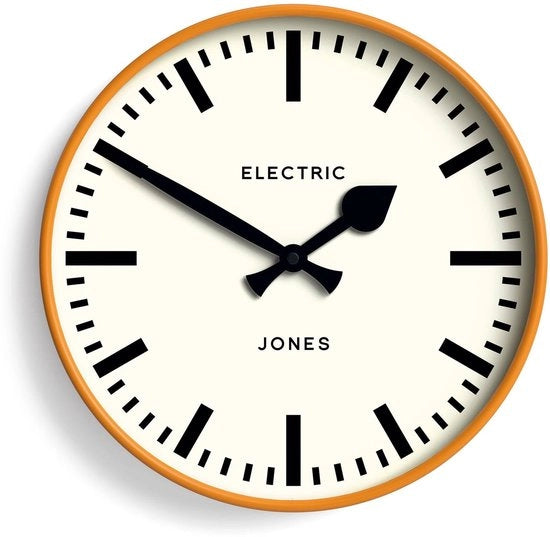 Orologio digitale moderno a 30 cm | colore arancione | design robusto per la cucina, salotto o ufficio