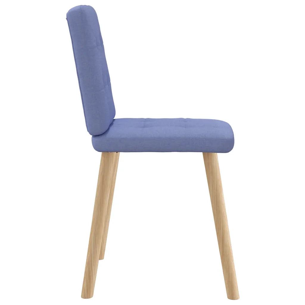 vidaXL Sedie da Pranzo 2 pz Blu Jeans in Tessuto