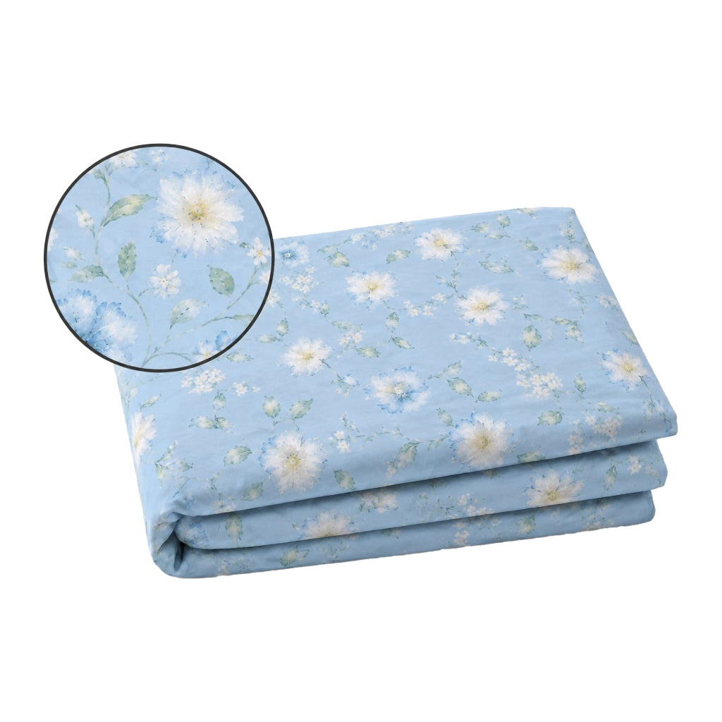 Rorolisi, set Completo Letto Piazza e Mezza in Percalle, blu