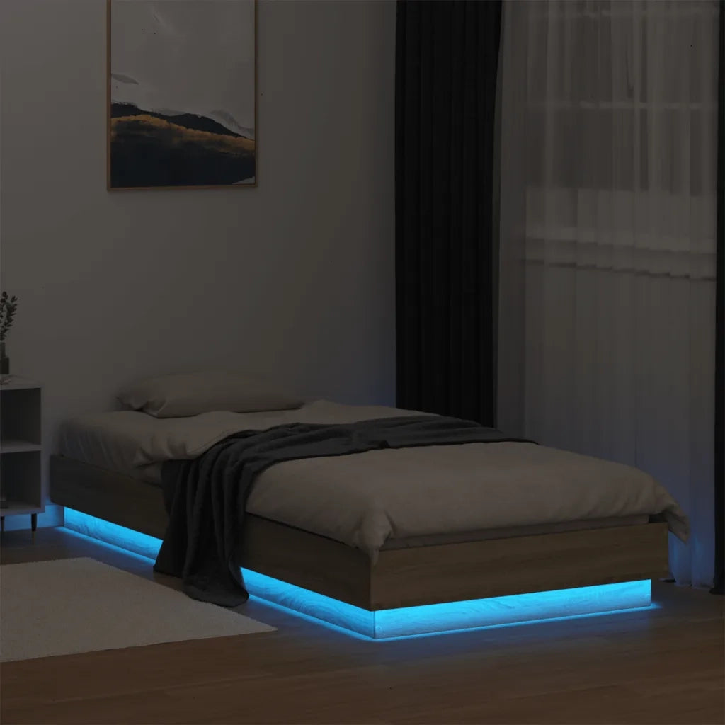 Giroletto con LED Rovere Sonoma 100x200 cm