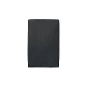 Testiera in tessuto bouclé nero liscio L90 cm