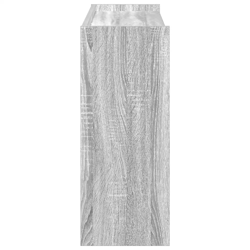 Scarpiera-Scaffale per scarpe Grigio Sonoma 80x25x62 cm in Legno Multistrato