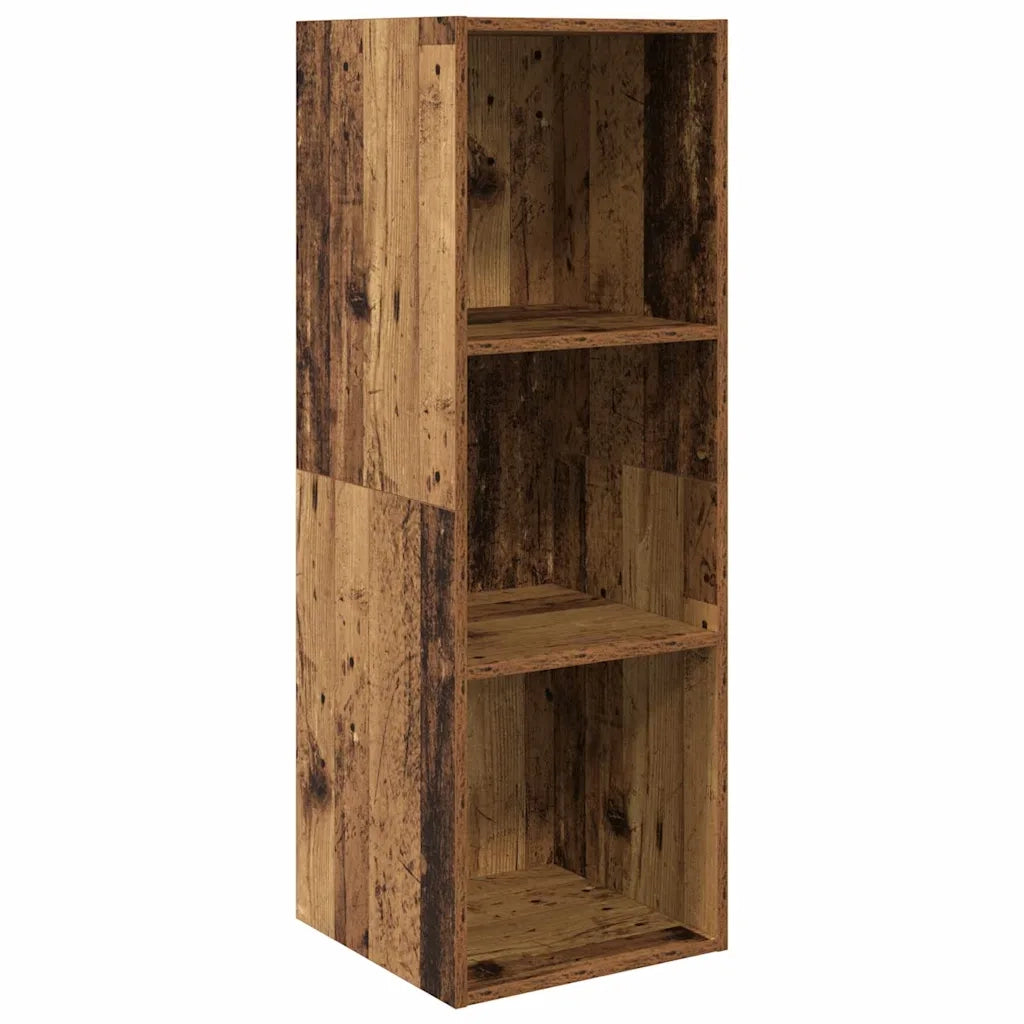 Set mobile TV 3 pz-Set di 3 Credenza per TV Legno vecchio Legno multistrato 695278