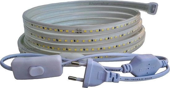 Striscia LED 2835, 220V, Impermeabile, Alta Luminosità, Bianco Freddo/ Bianco Neutro/Bianco Caldo, 10 metri