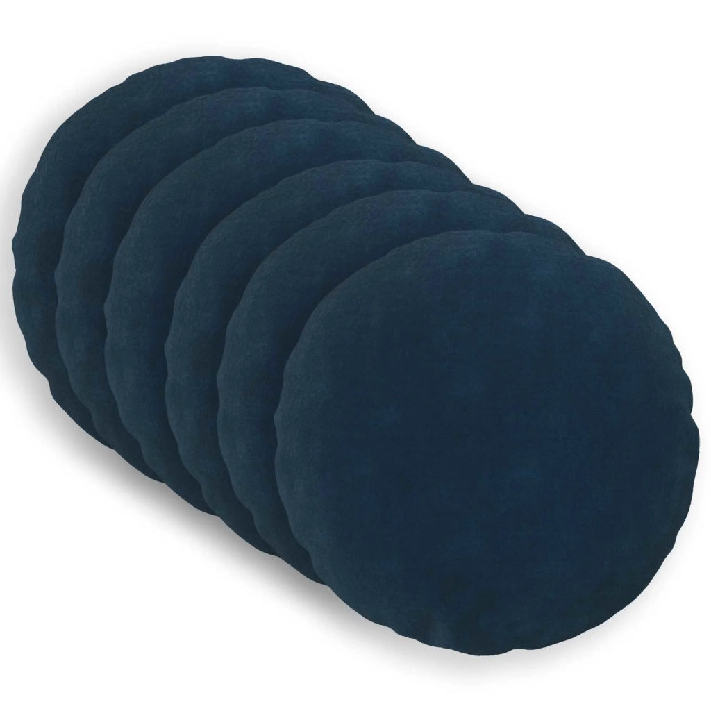 Cuscino con cuscino HEERLEN 6 pz Blu Fleece in microfibra 928816