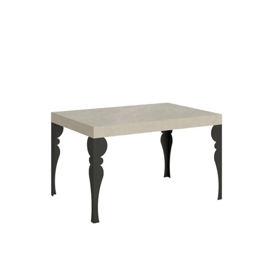 Tavolo allungabile 140/244x90 cm Paxon cashmere gambe antracite