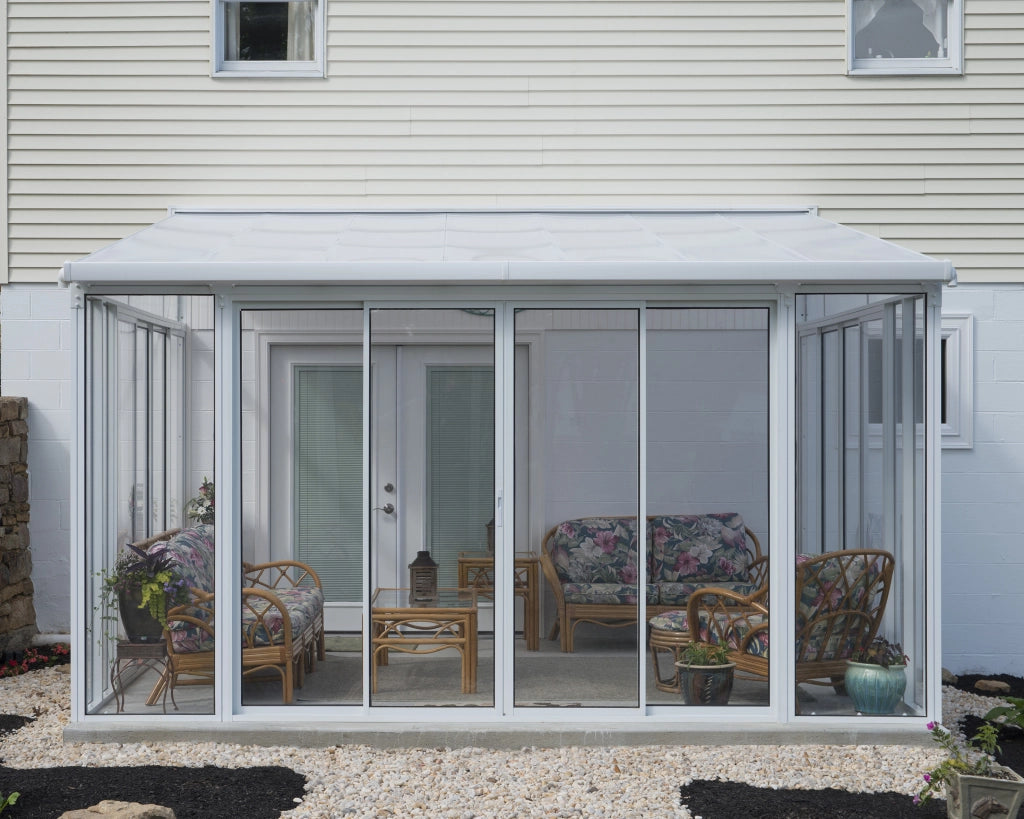 Pergola Chiusa in Alluminio San Remo 4X4.4 m Bianco