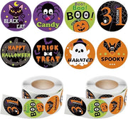 Sticker Halloween 1000 pezzi - Disegno zucca - Adesivi per adulti - Adesivi per bambini - Ideali per regali - Decorazioni adesive