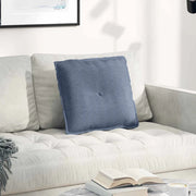 Cuscino per Schiena Blu 50 x 45 cm Tessuto in Cords