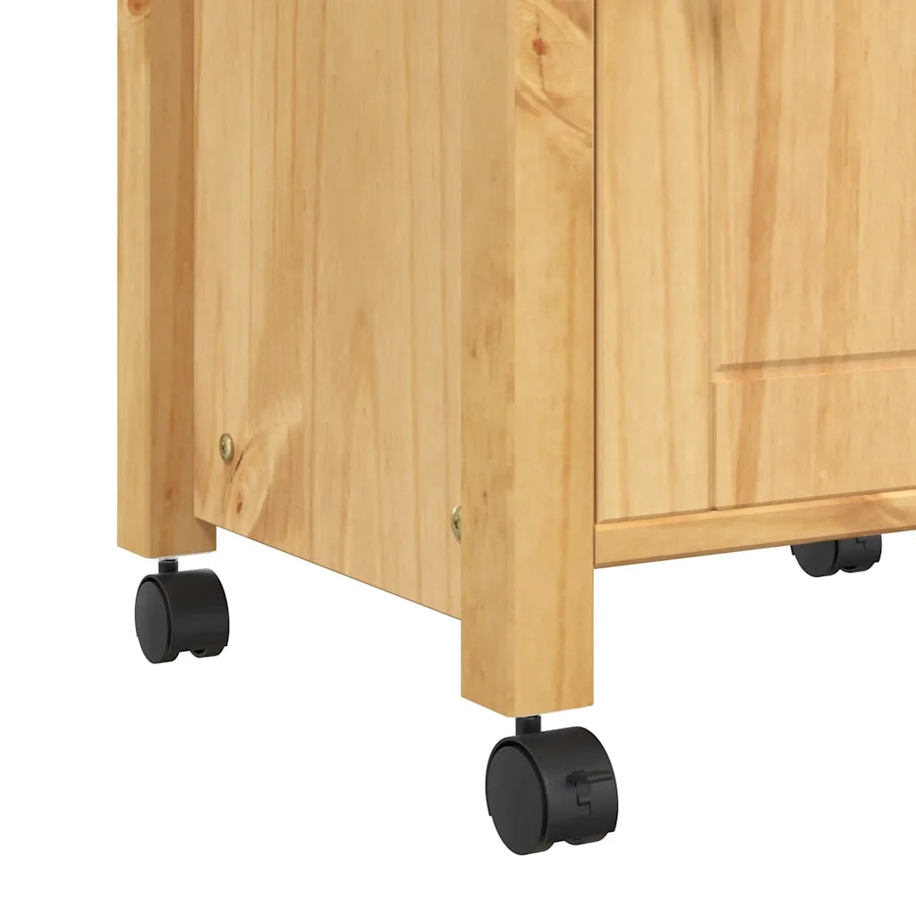 Carrello da Cucina MONZA 48x40x88,5 cm in Legno Massello di Pino 376088