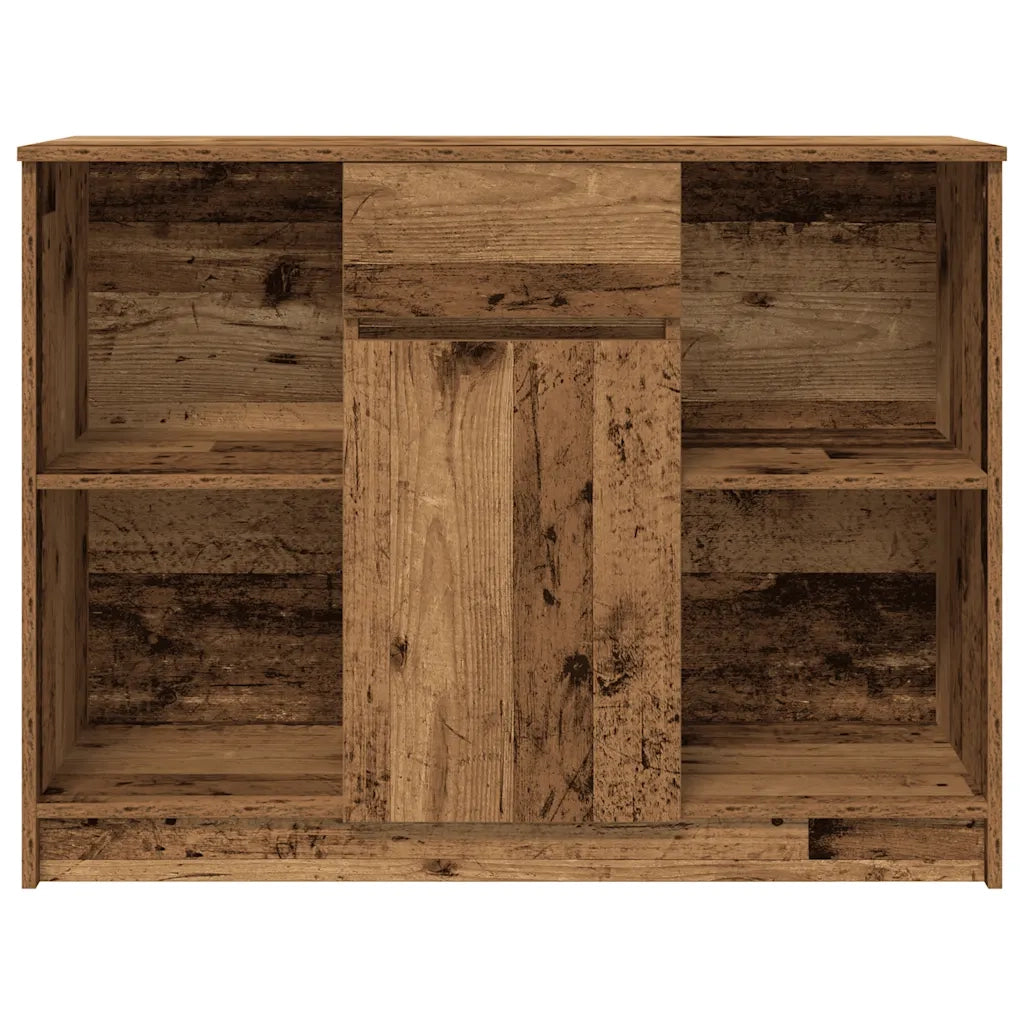 Credenza con Cassetto-Buffet-Armadio da cucina Legno Antico 101x35x76 cm in Truciolato