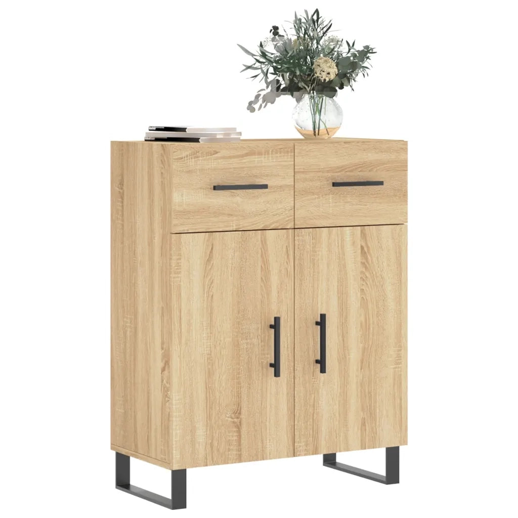 Credenza Rovere Sonoma 69,5x34x90 cm in Legno Multistrato 828007