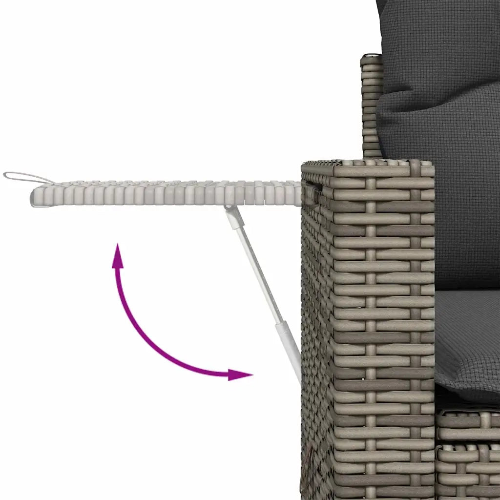 Set Divano da Giardino 13 pcs Grigio polyrattan 3361808
