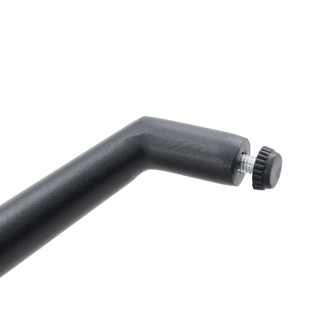 SEDIA Girevole 85 cm in PU Nero e Metallo Nero Set da 2 pezzi