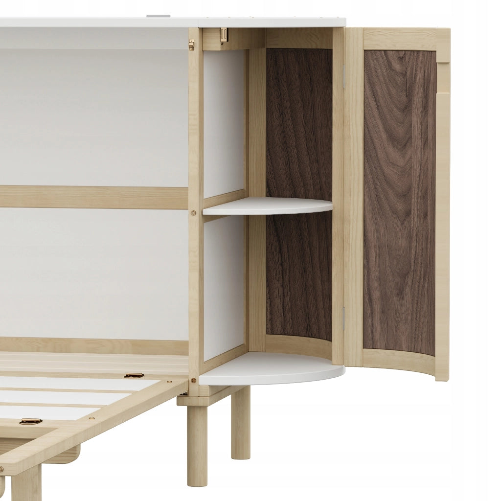 Letto armadio in rattan - Xylo - 140x200 cm