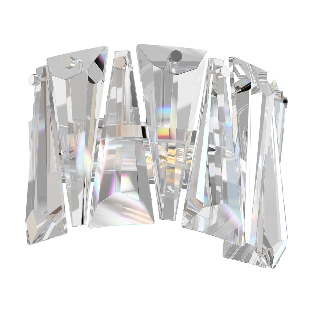 Maytoni applique contemporanea Puntes 1 luce E14 cromo metallo cristalli