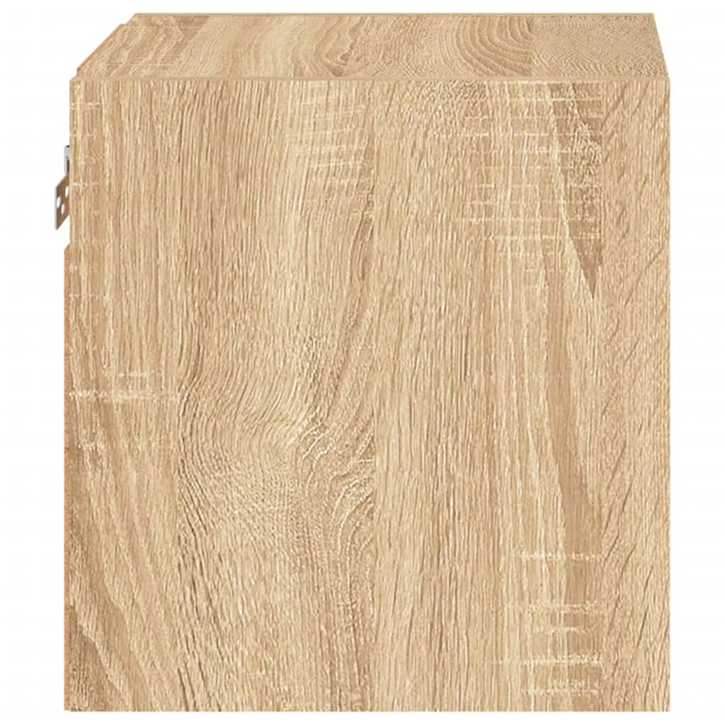 Mobile TV multimediale da parete mensola TV credenza mobile TV sala da pranzo soggiorno camera da letto luci LED 2 pezzi rovere Sonoma 30 x 28,5 x 30 cm marrone 02_0029170