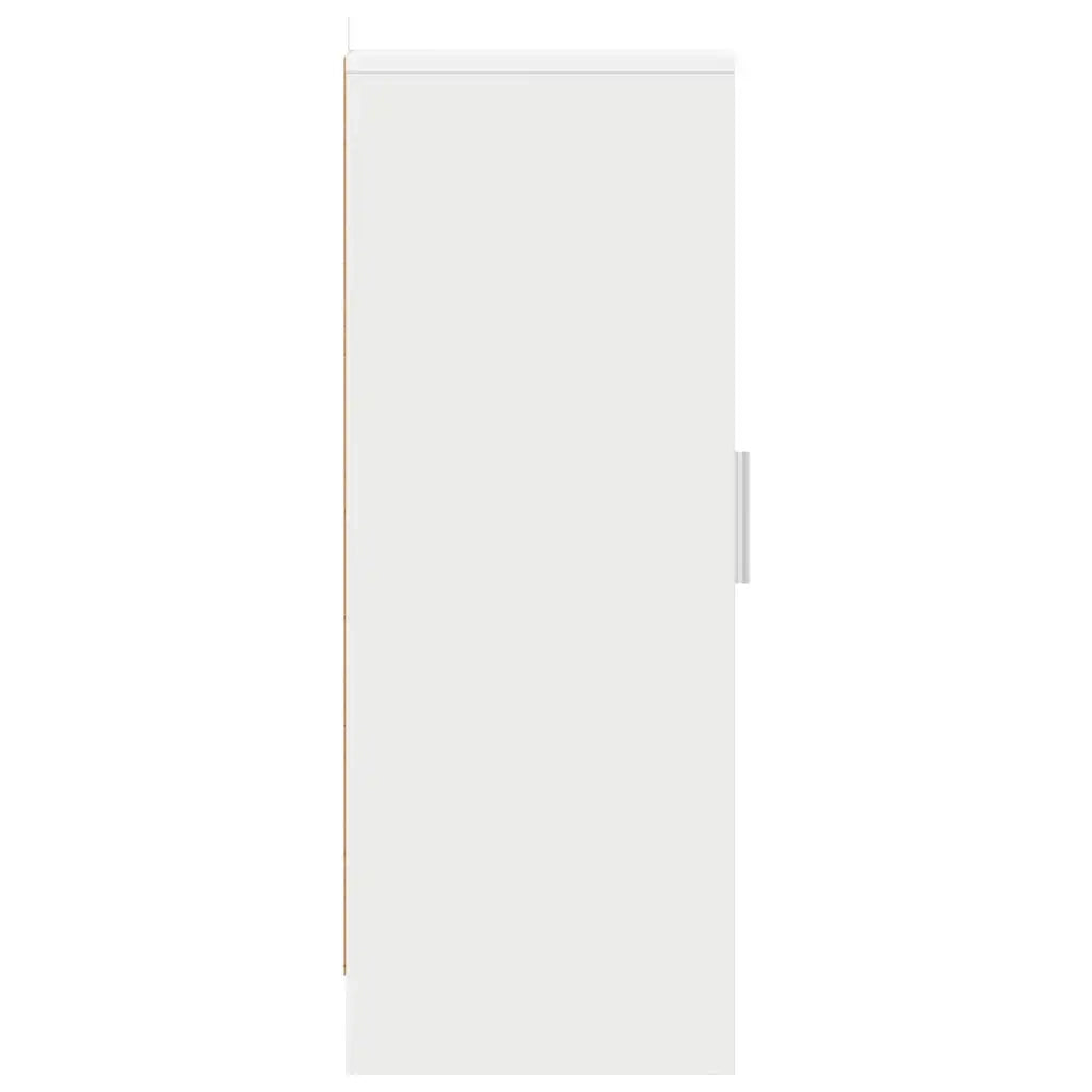Scarpiera Bianca 32x35x92 cm in Truciolato 808972