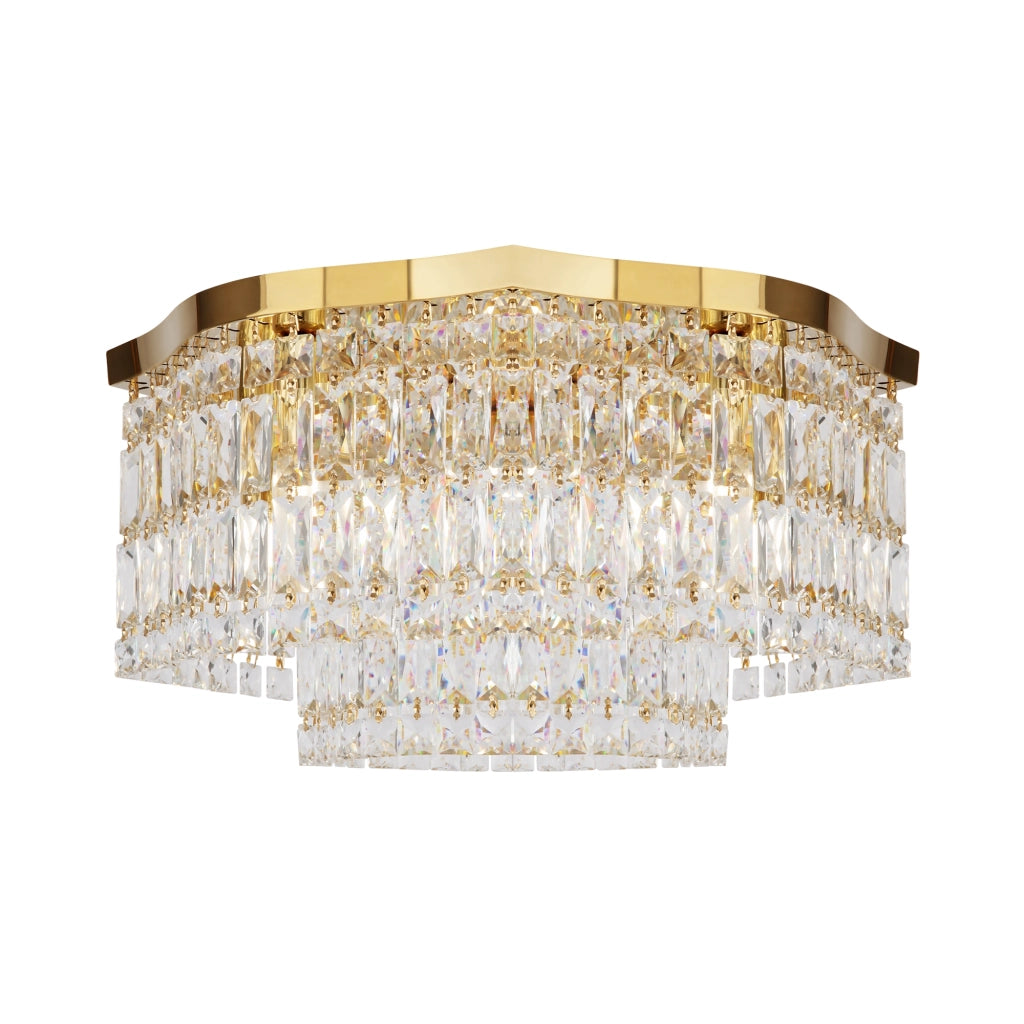 Plafoniera Maytoni Dune cristallo oro ottone 45cm 6xE14