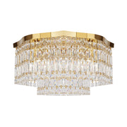Plafoniera Maytoni Dune cristallo oro ottone 45cm 6xE14