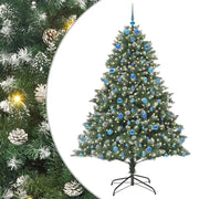 Albero di Natale Artificiale-Albero Natalizio con 300 LED Verde 210 cm 224694