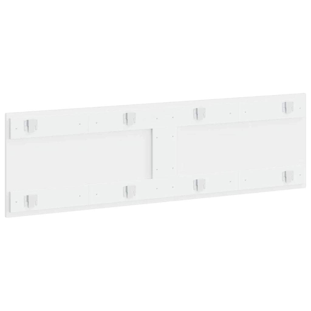 Testiera da Muro BREDA Bianco Lucido Legno ingegnerizzato 897599