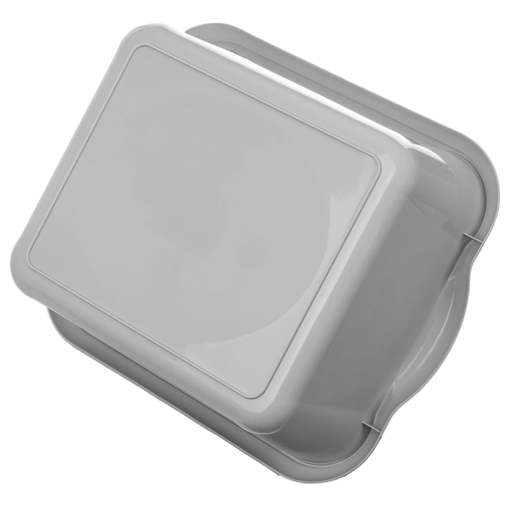 Bacinella per bucato in plastica KADAX da 10 litri, rettangolare, con manici