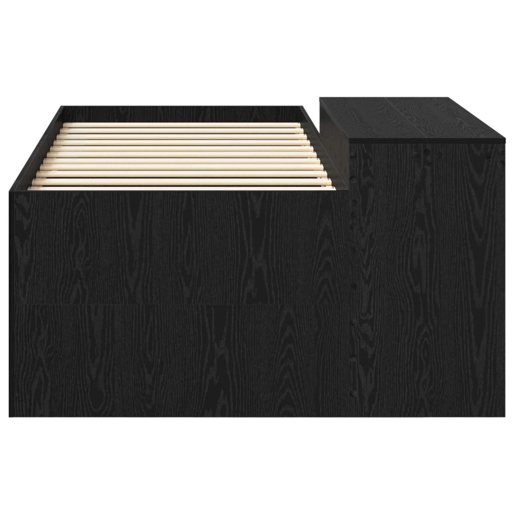 Letto alto per bambini con scrivania Nero Legno ingegnerizzato 3422676