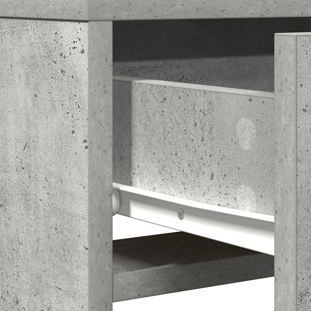 Tavolo da Trucco Grigio 50 x 41 x 140 cm Legno multistrato 865157