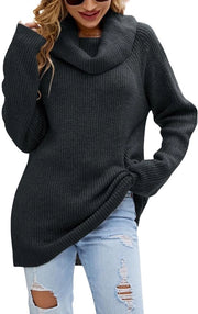 Trucco per donne - Maglia donna lunga manica - Maglia donna oversized - Maglia donna in lana - Maglia donna casual - Maglia donna con forma larga - Maglia donna con stile elegante - Maglia donna per donna