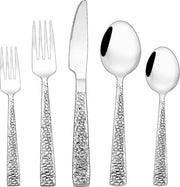 Set da tavola per 12 persone, 60 pezzi, comprensivo di coltello, forchetta, cucchiaio, posate per tavola per uso domestico, festa, ristorante