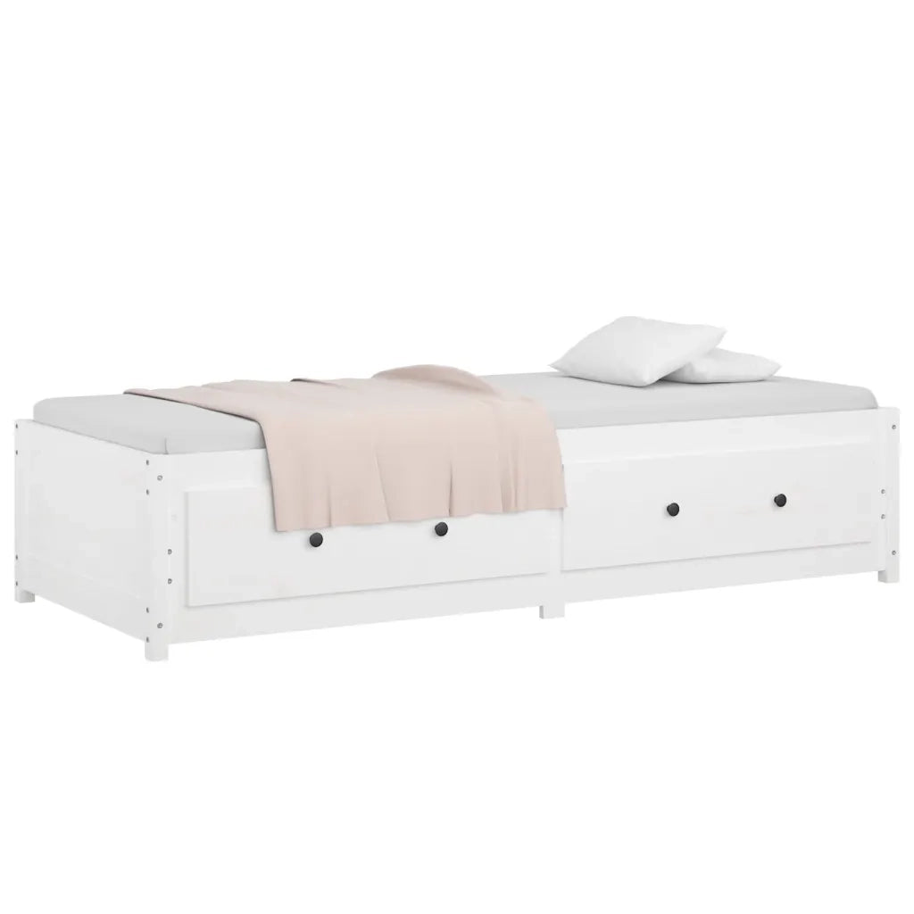 Dormeuse Bianca 80x200 cm in Legno Massello di Pino cod mxl 63065