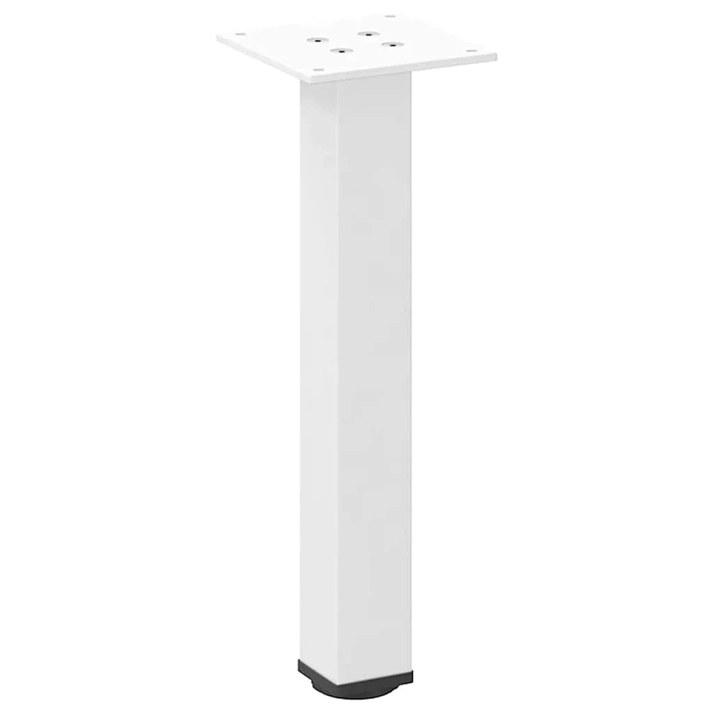 Set di 4 gambe moderne regolabili per tavolino da caffè 30 x 32 cm in acciaio bianco 02_0056747
