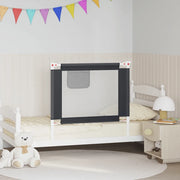 Sponda Letto Sicurezza Bambini Grigio Scuro 90x25 cm Tessuto 10225