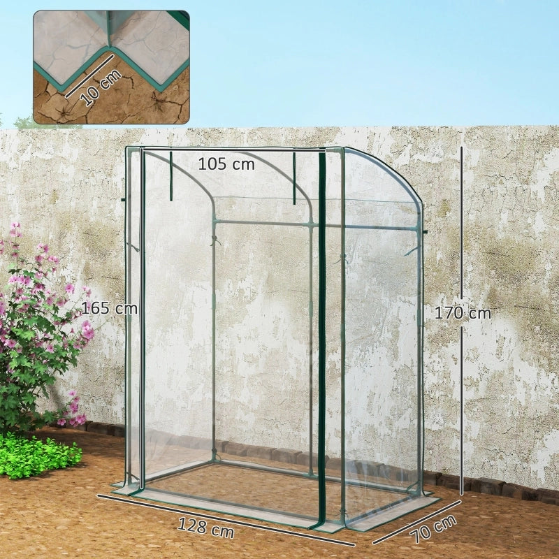 SERRA 128 x 70 cm Trasparente con porta avvolgibile