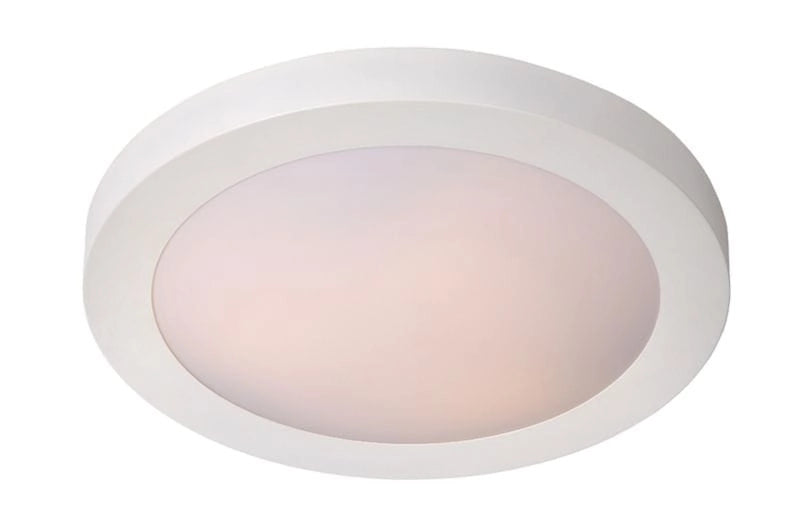 Plafoniera Lucide Fresh bianca acrilico Ø27cm E27 20W