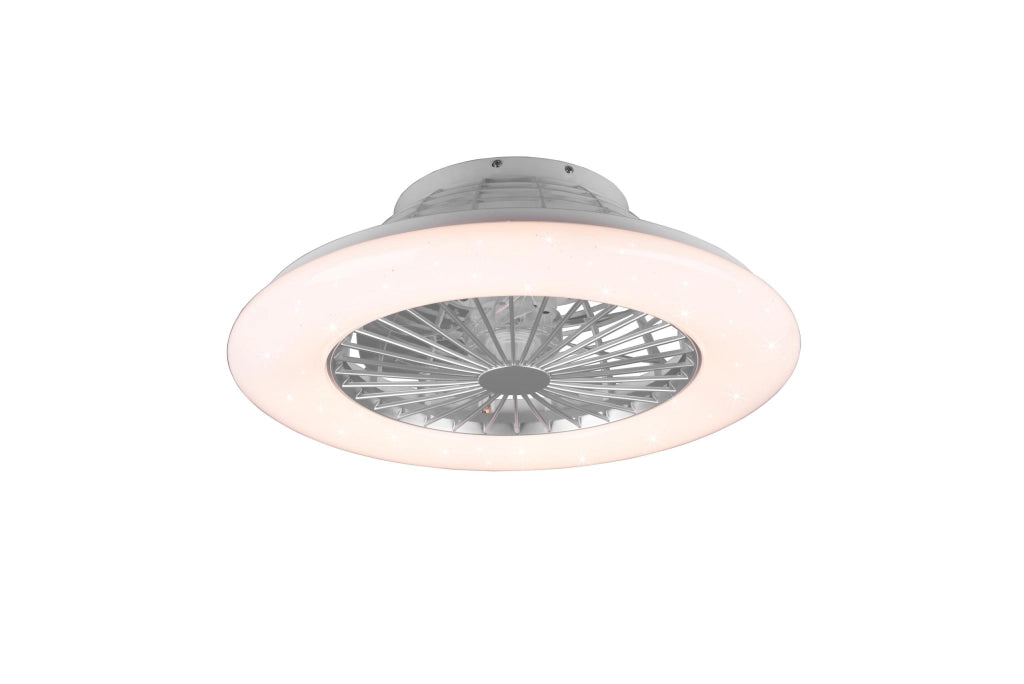 Plafoniera Ventilatore da Interno a led in PLASTICA Titanio