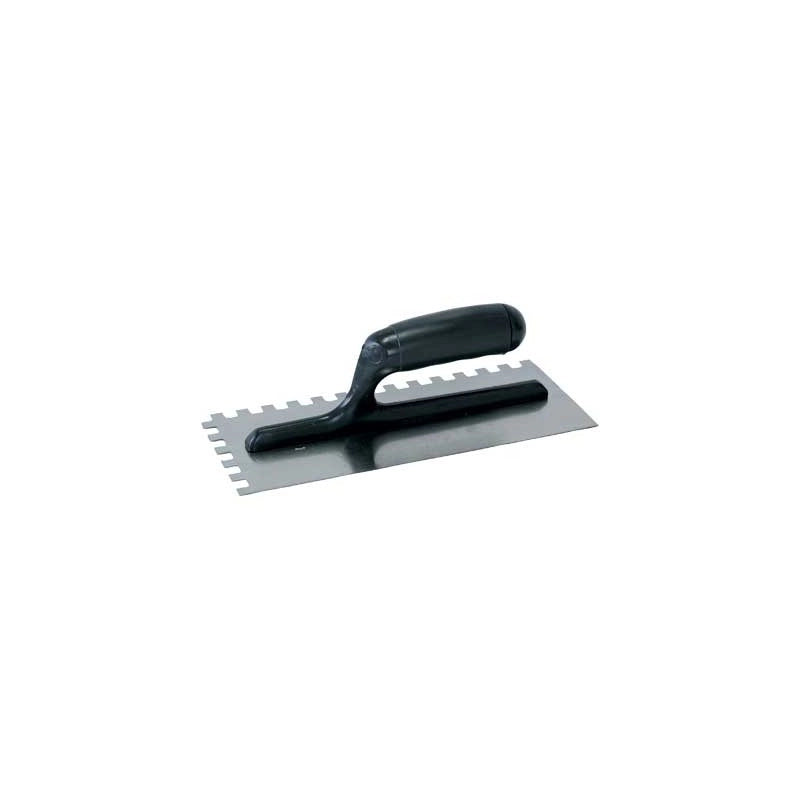 FRATTONE DENTATO C/MANICO IN ABS 28x12 cm - dentatura 10x10 mm - MADE IN ITALY
