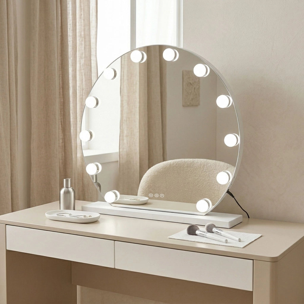 Specchio Led Hollywood White 50 Cm
