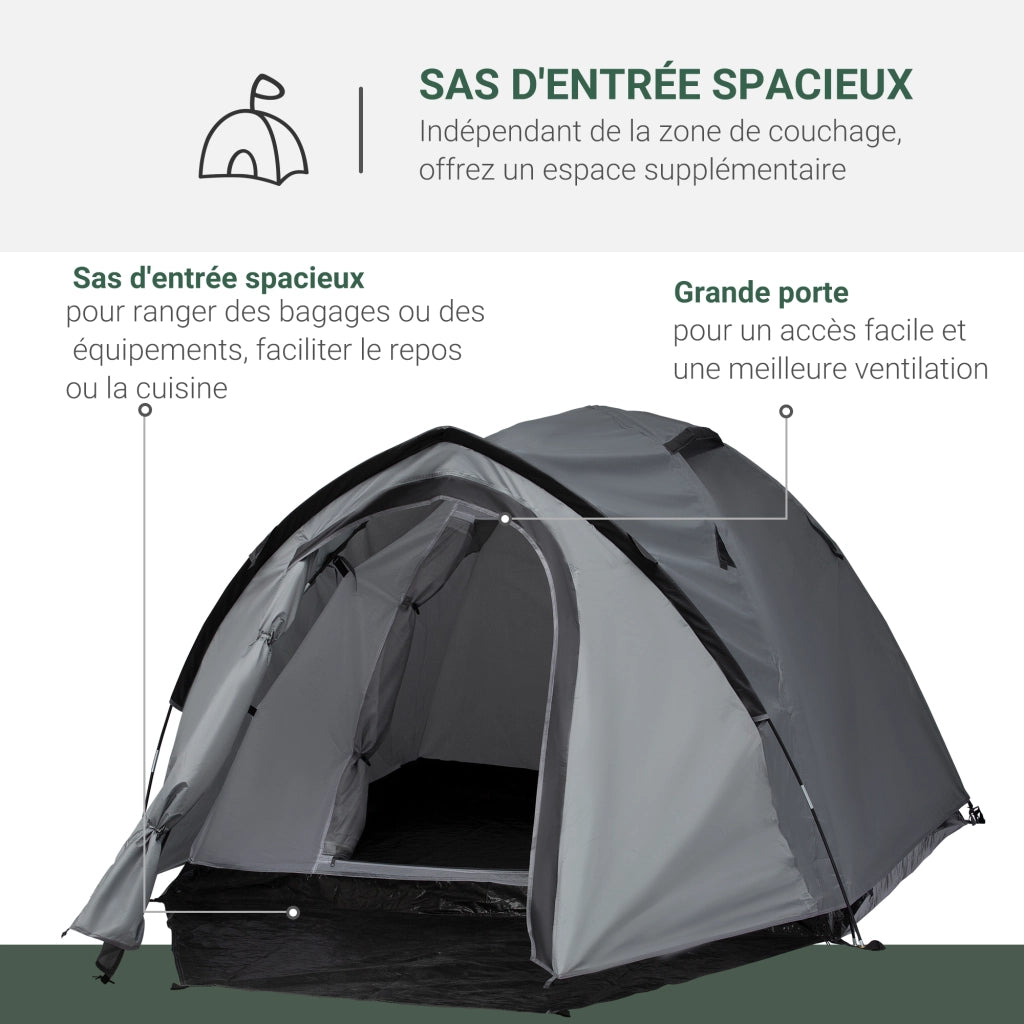 Tenda da campeggio ¨C zephmum ¨C 2-3 persone impermeabile ventilata 2 porte