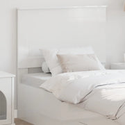 Testiera-Testata-Testiera Decorativa Bianco Lucido 80 cm Legno multistrato 878701