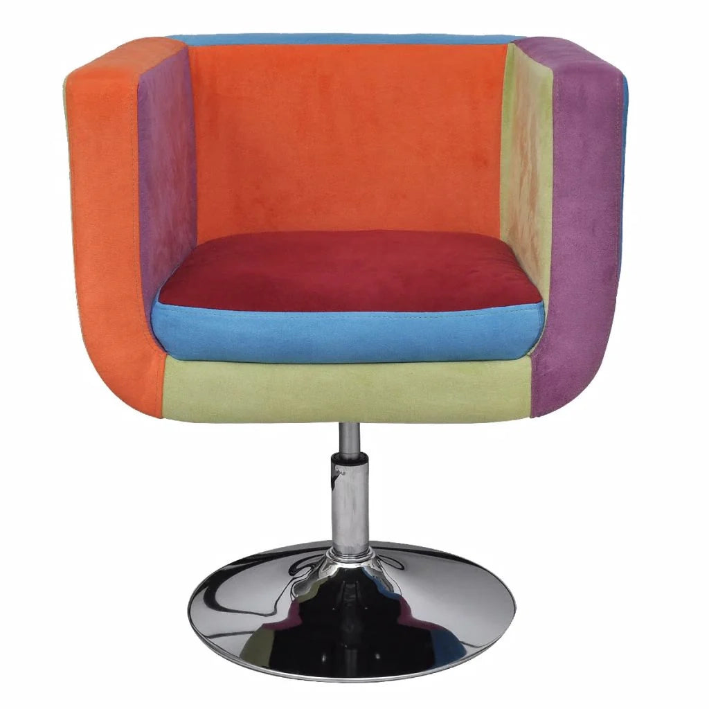 Poltroncina poltrona lounge design club divano da soggiorno con tessuto patchwork cubo 1102037/3